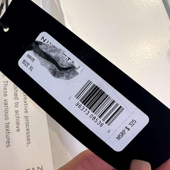 Nili Lotan Lison White Oversized Cargo Pants Size XL NWT Made in USA - Picture 3 of 7